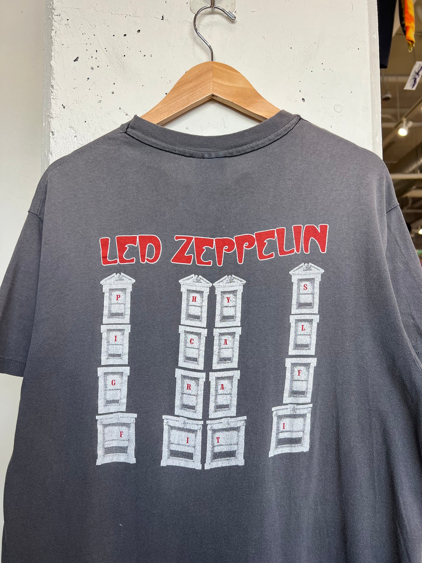 Vintage 1988 Led Zeppelin “Physical Graffiti” Faded Distressed Tee