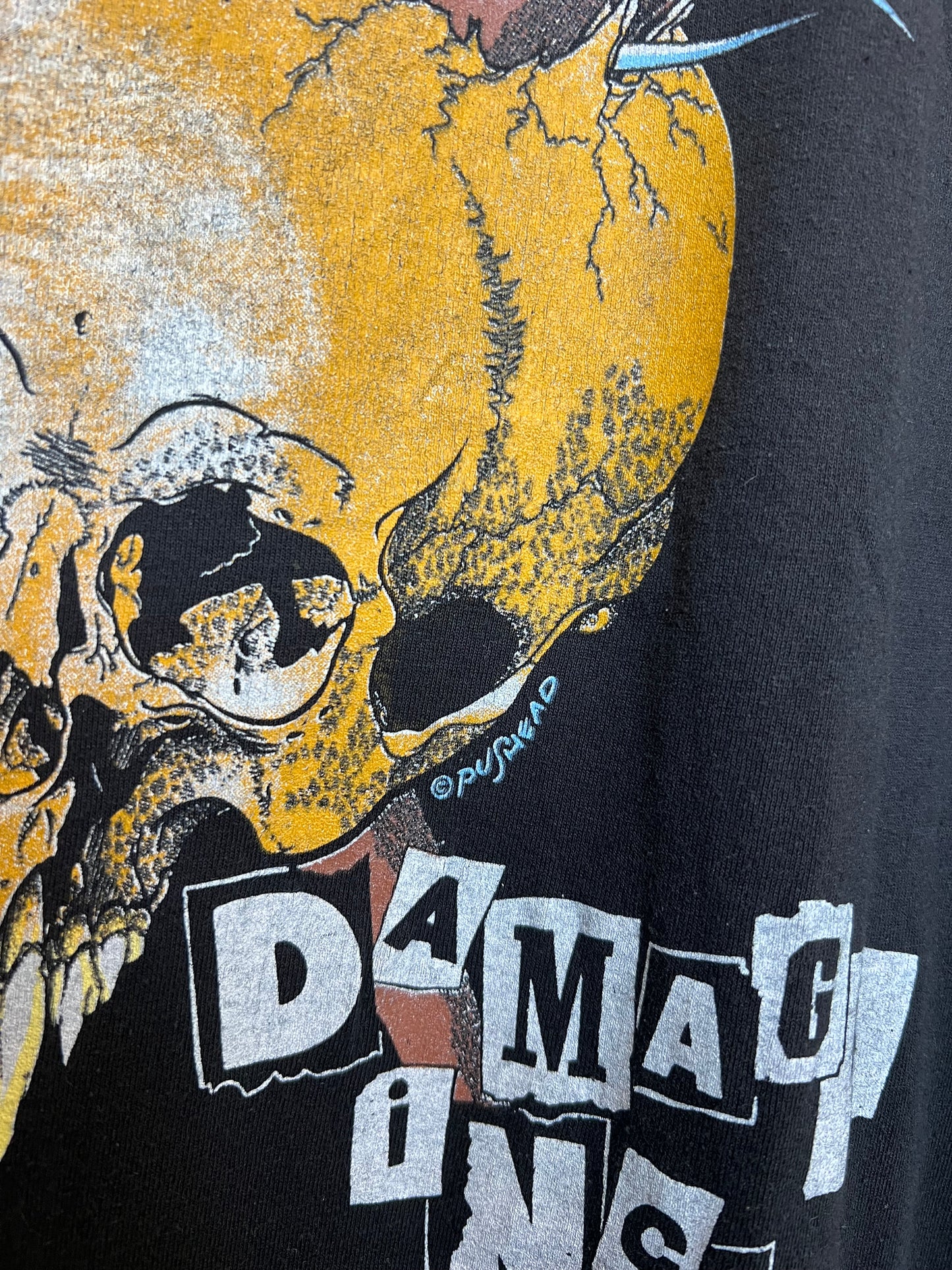 Vintage 1980s Metallica “Damage Inc” Pushead Tour Tee