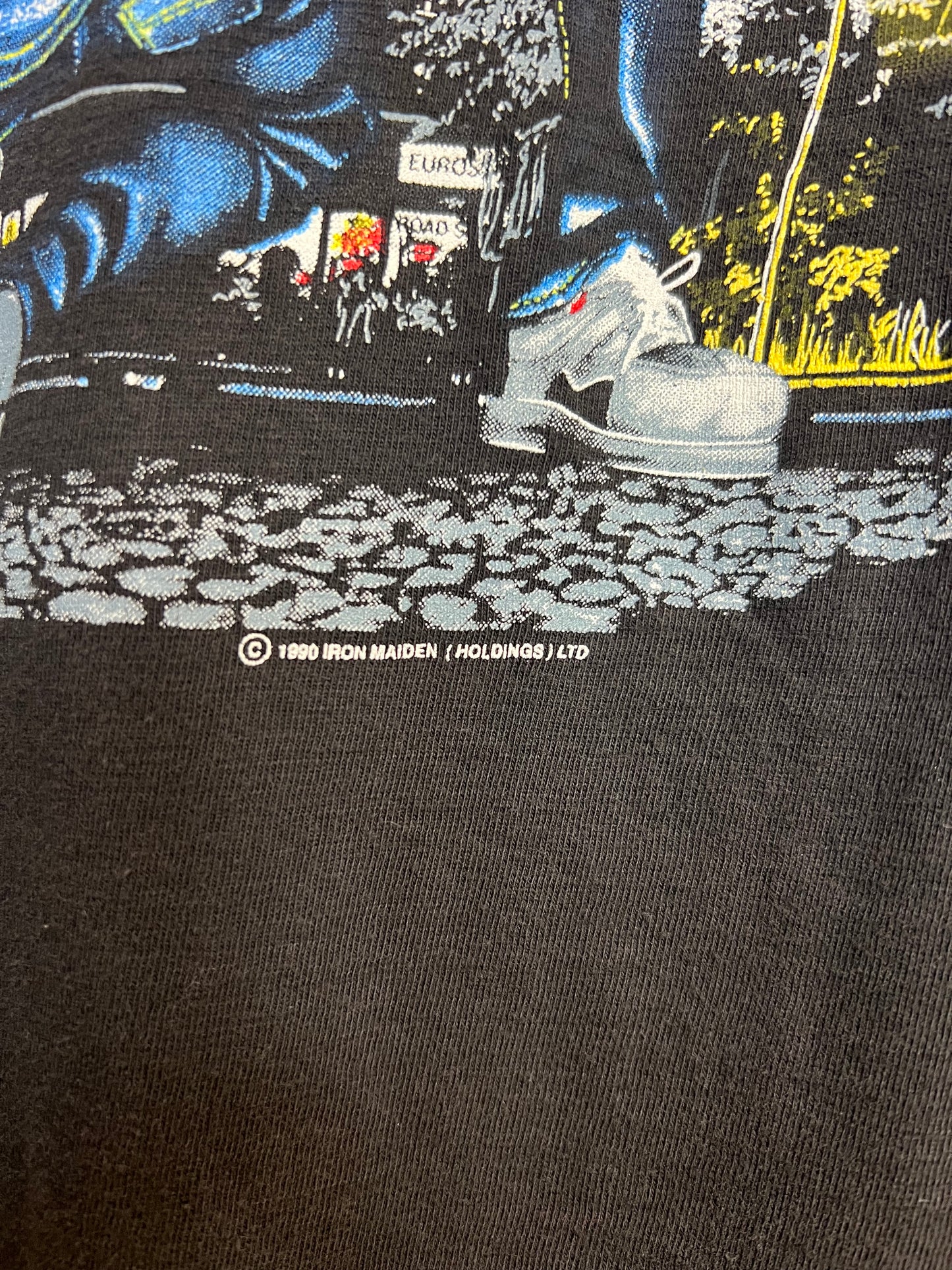 Vintage 1990 Iron Maiden “No Prayer On The Road” Tour Tee