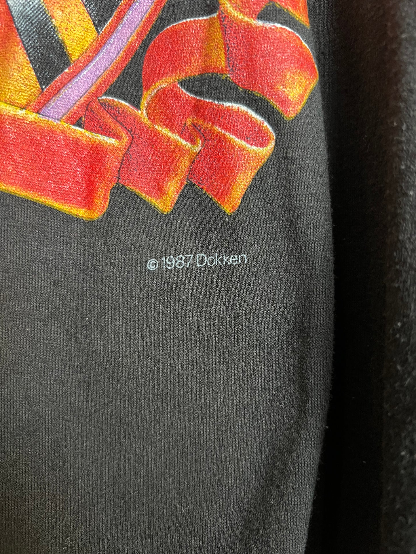 Vintage 1987 Dokken Tour Tee