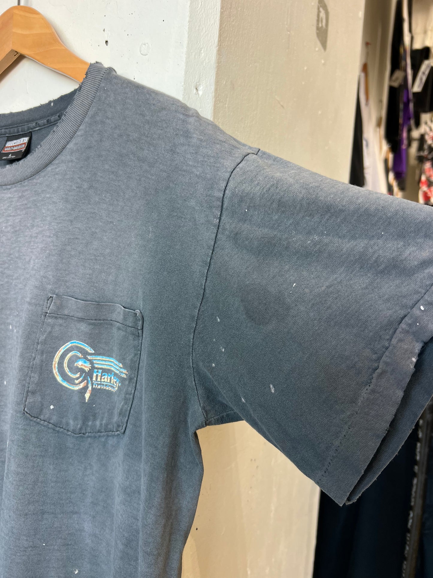 Vintage 90s Harley Davidson Rules Faded Tee