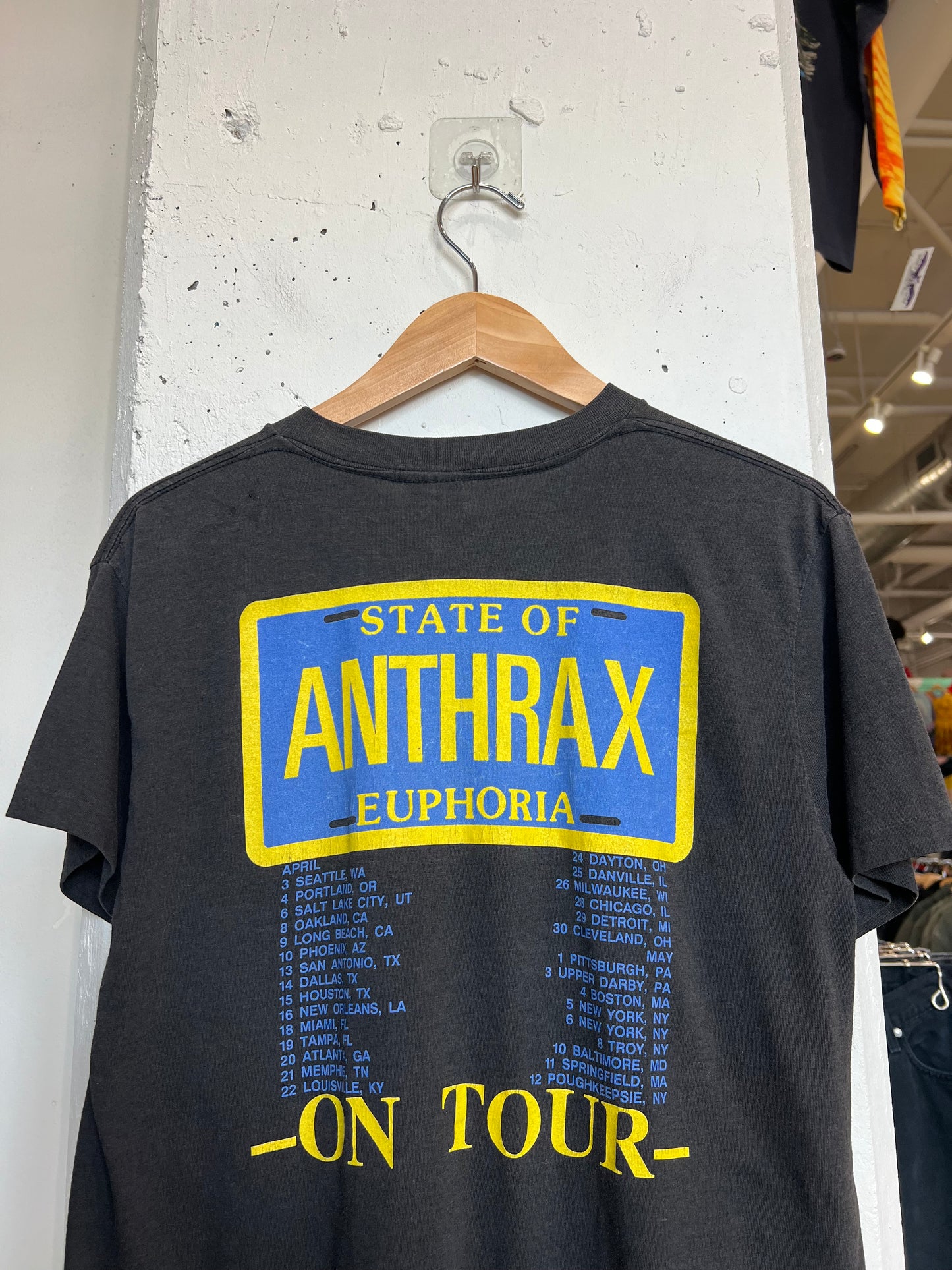 Vintage 1988 Anthrax Tour Tee