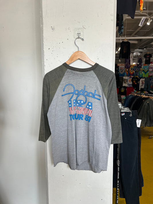 Vintage 1981 Foghat “USA Tour” Raglan Tee