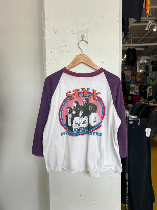 Vintage 1981 Styx World Tour Raglan Tee