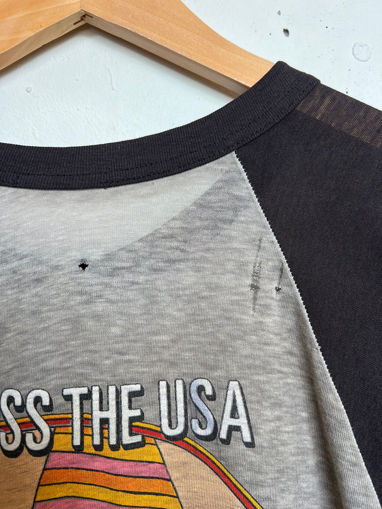 Vintage 83-84 ZZ Top “Eliminator” Tour Raglan Tee