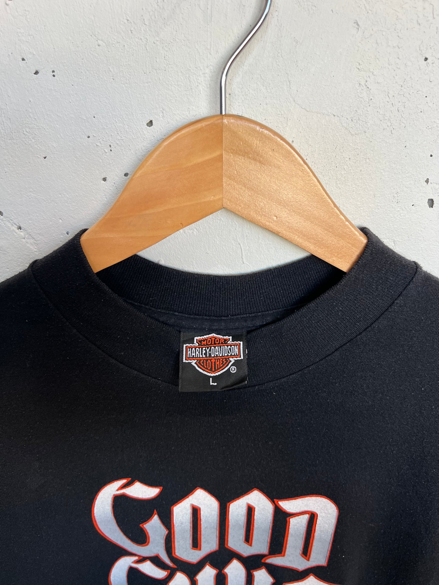 Vintage 1986 VA.Beach Harley Davidson 3D Emblem Tee