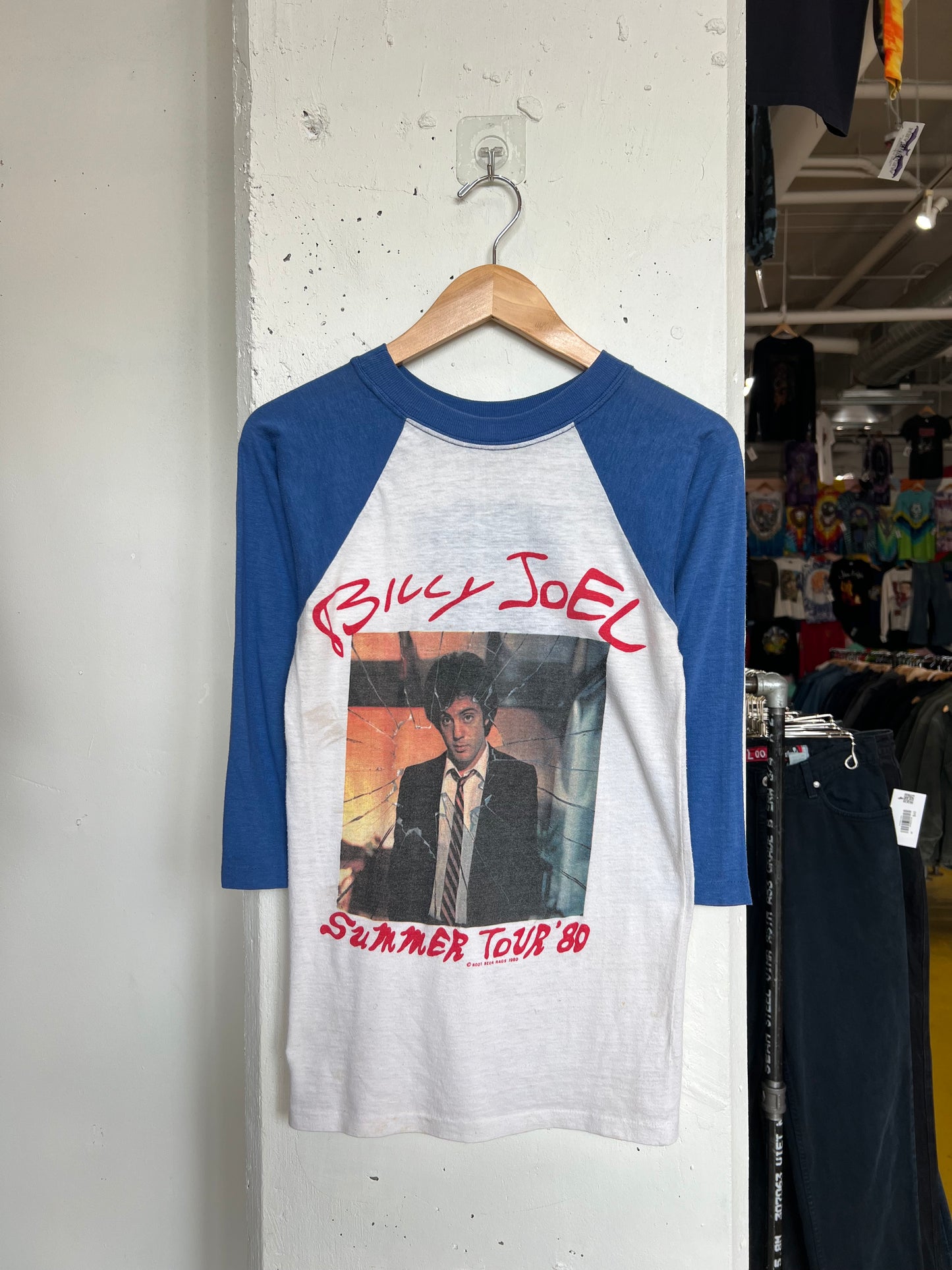 Vintage 1980 Billy Joel Raglan Tee