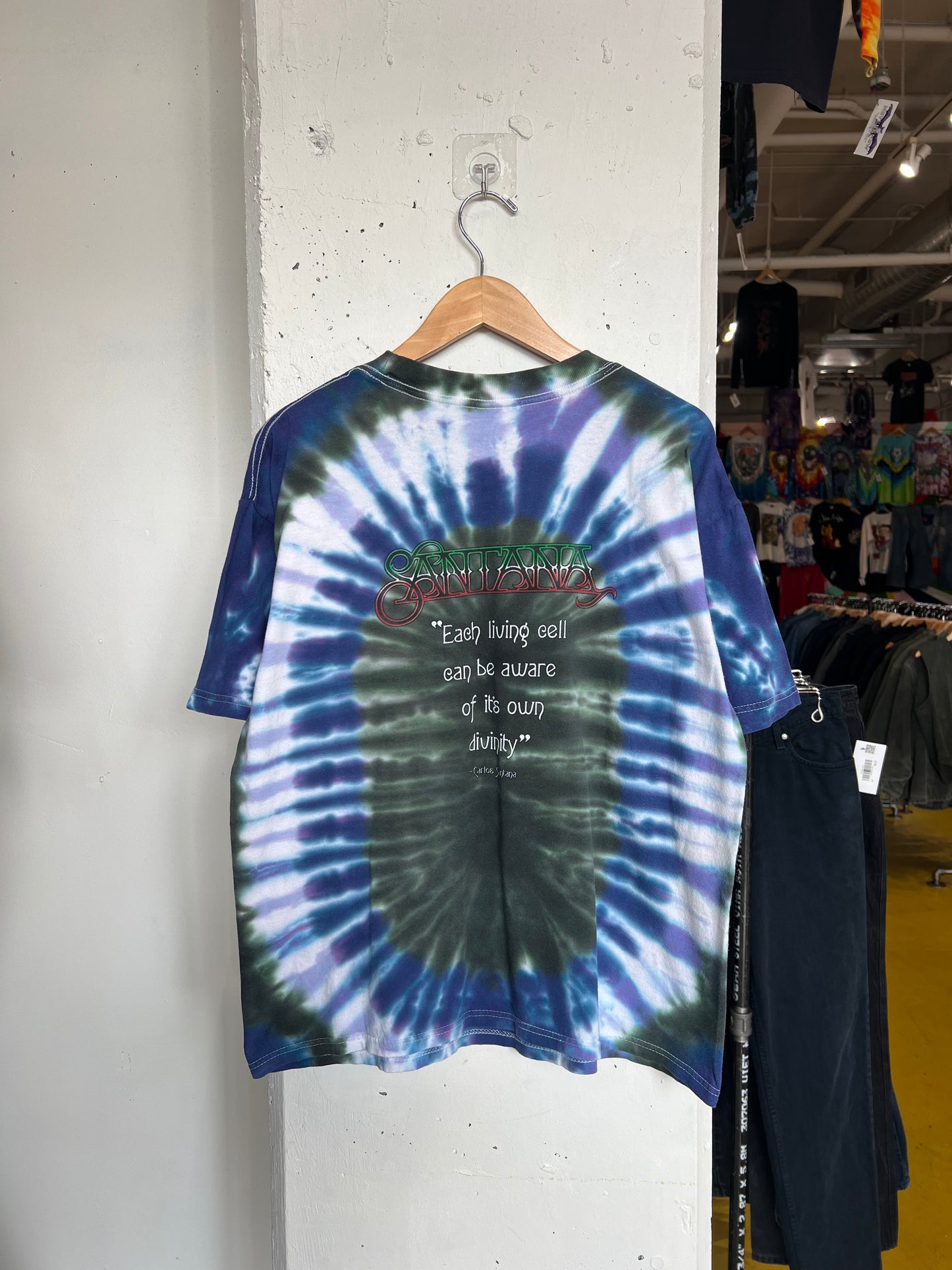 Vintage 1999 Carlos Santana Tie Dye Tee