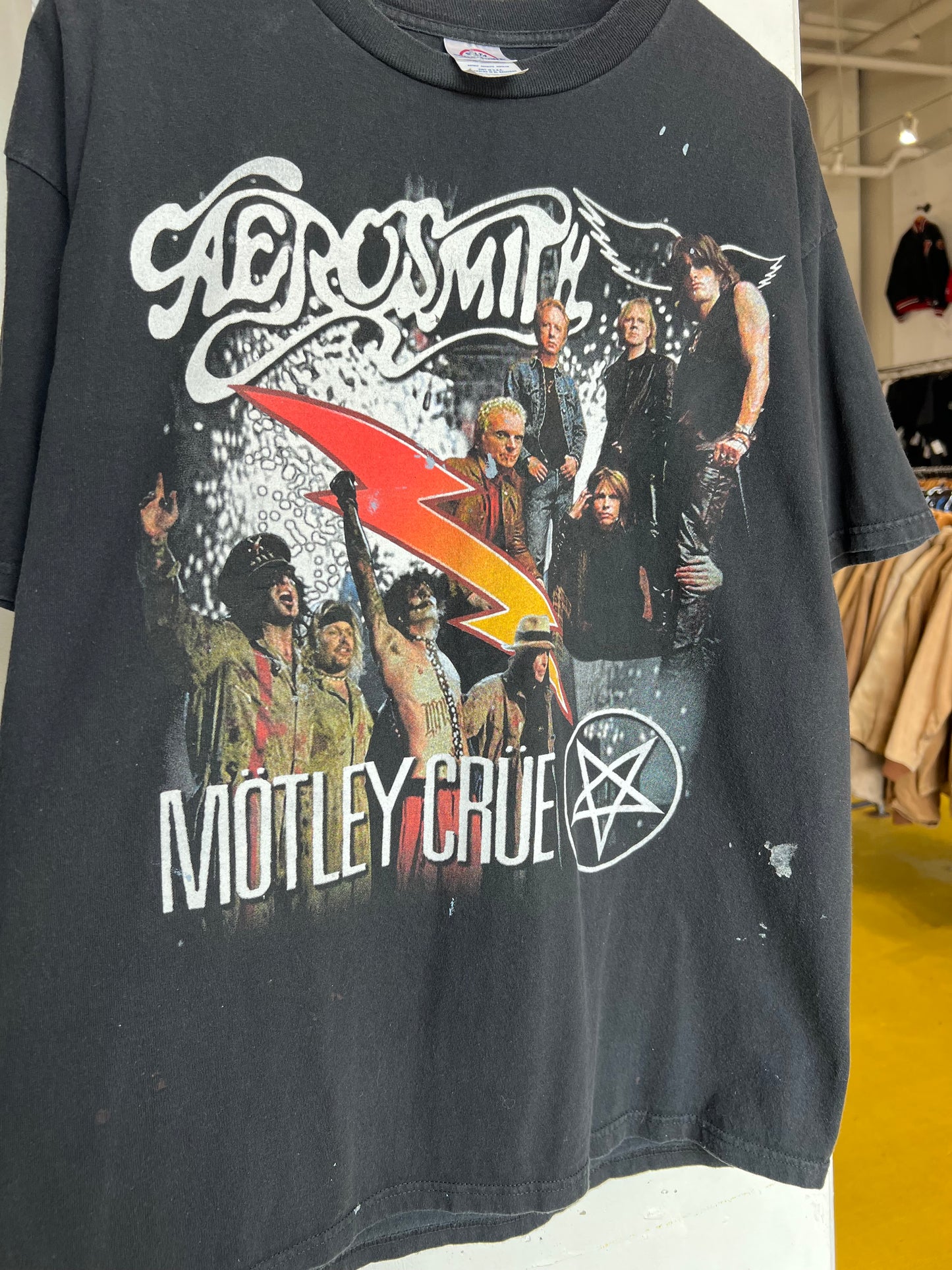 Vintage 2006 Aerosmith Motley Crue Tee