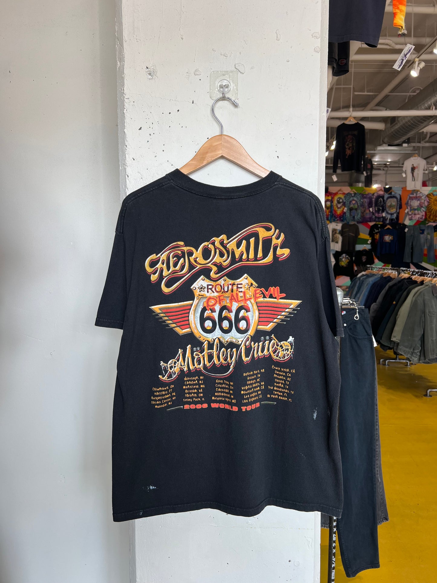 Vintage 2006 Aerosmith Motley Crue Tee