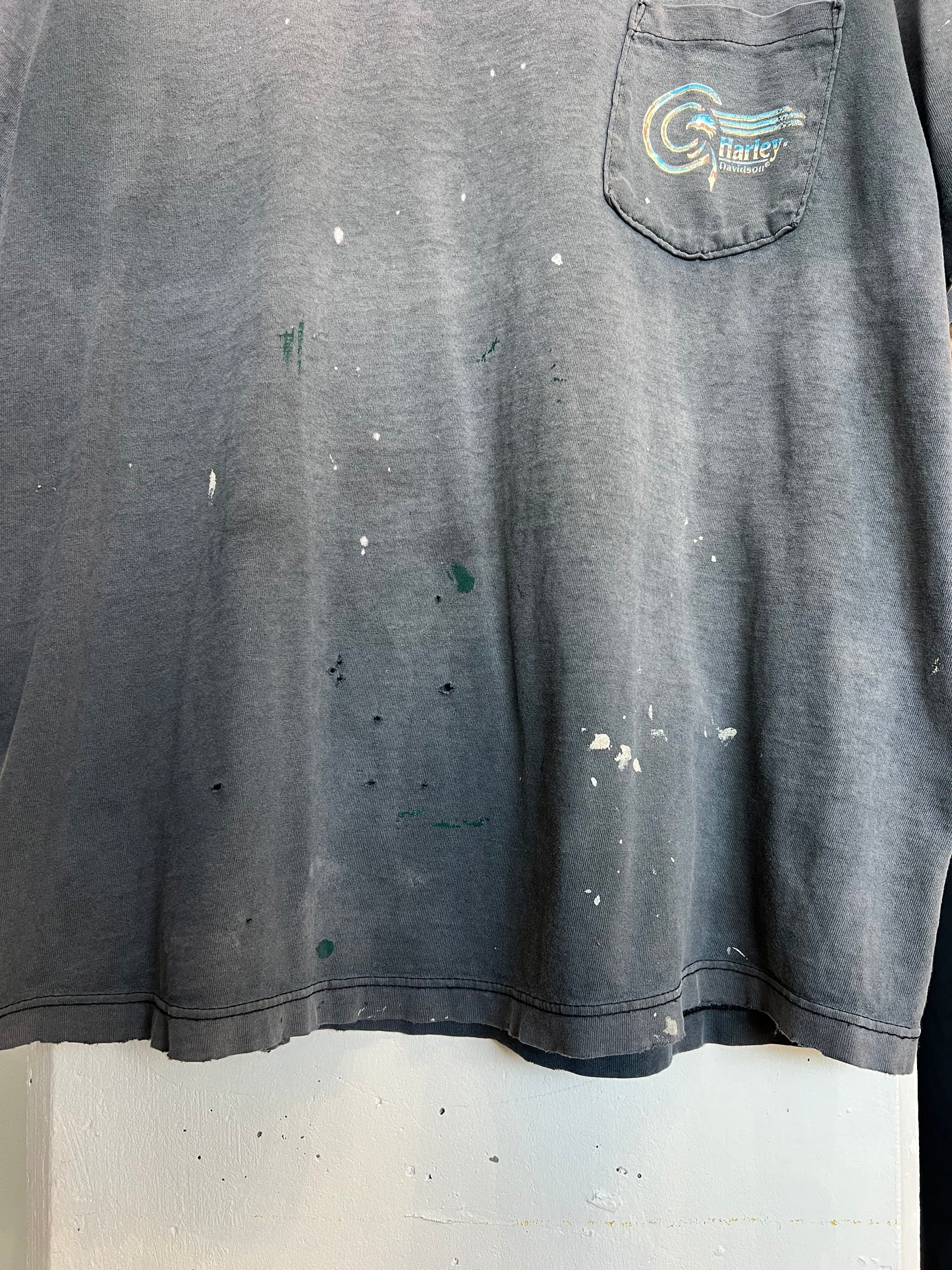 Vintage 90s Harley Davidson Rules Faded Tee