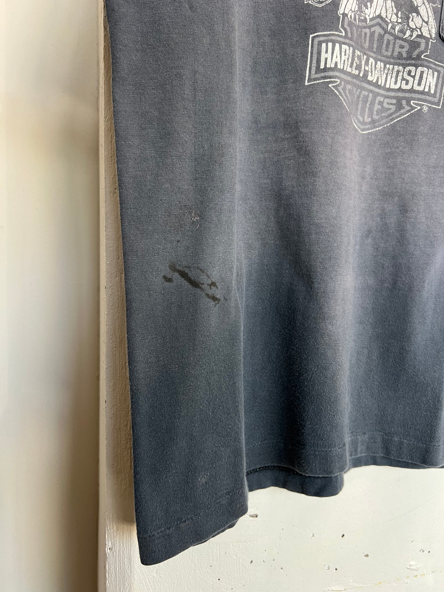 Vintage 80s Conroe Harley Davidson Pocket Tee