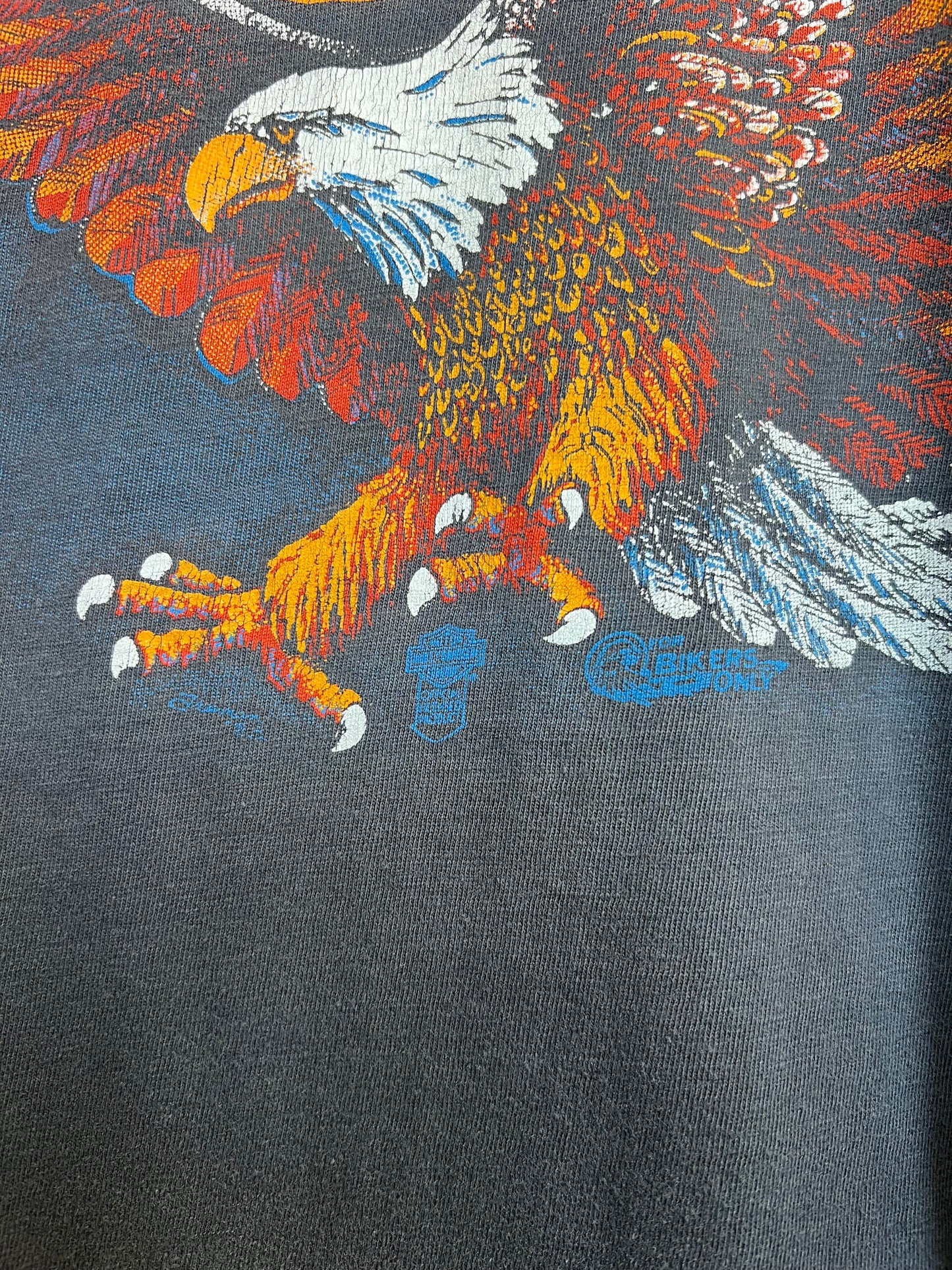 Vintage 80s Peoria Harley Davidson Cut Off Tee