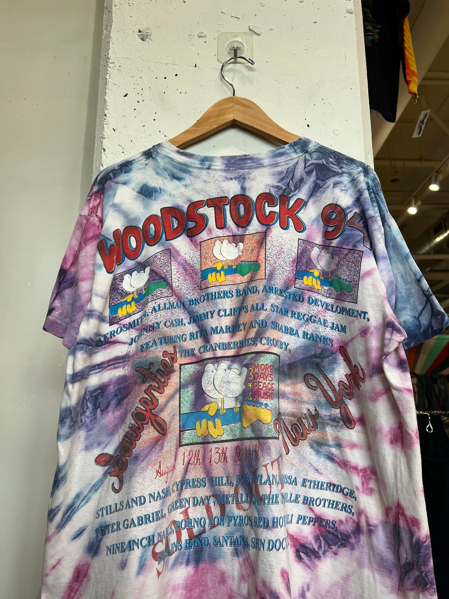 Vintage 1994 Woodstock Tie Dye Tee