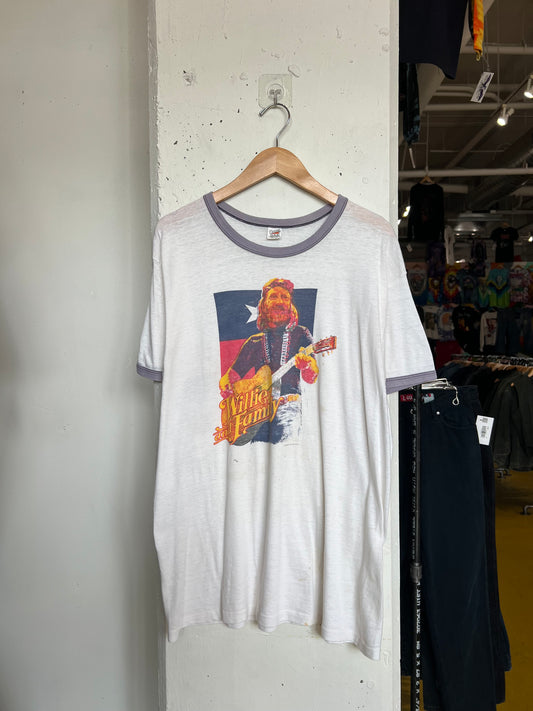 Vintage 1978 Willie Nelson Ringer Tee