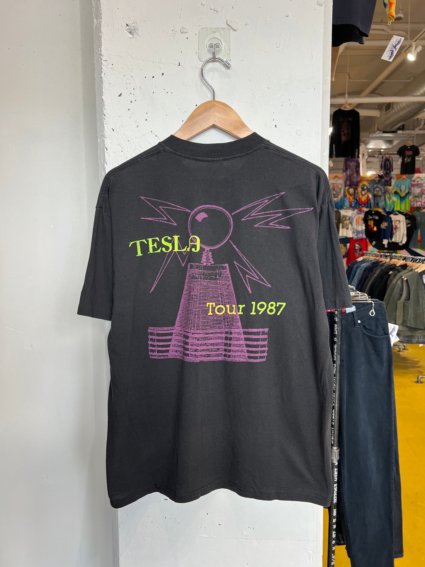 Vintage 1987 Tesla Tour Tee