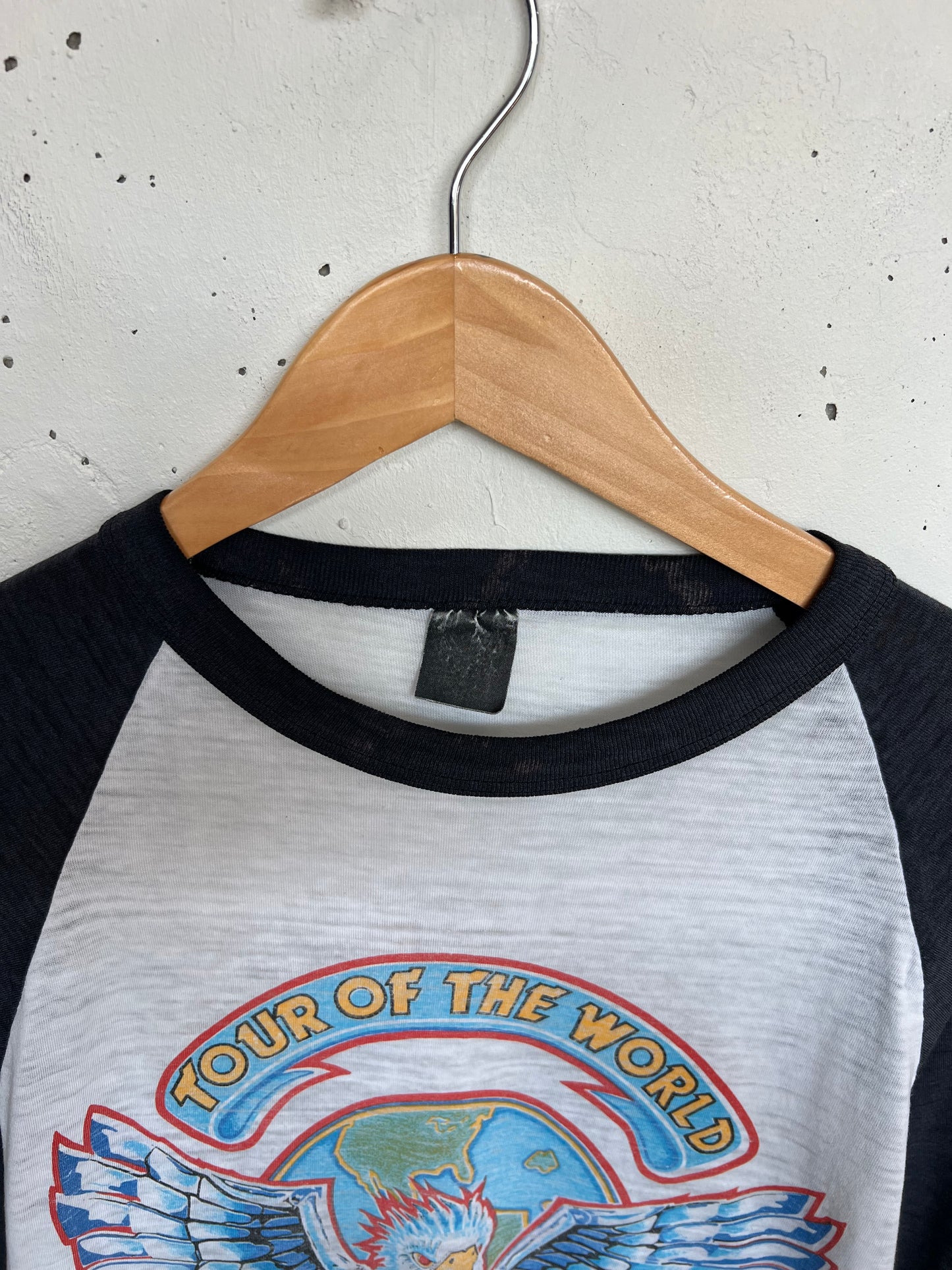 Vintage 1984 Van Halen Thrashed Tour Tee