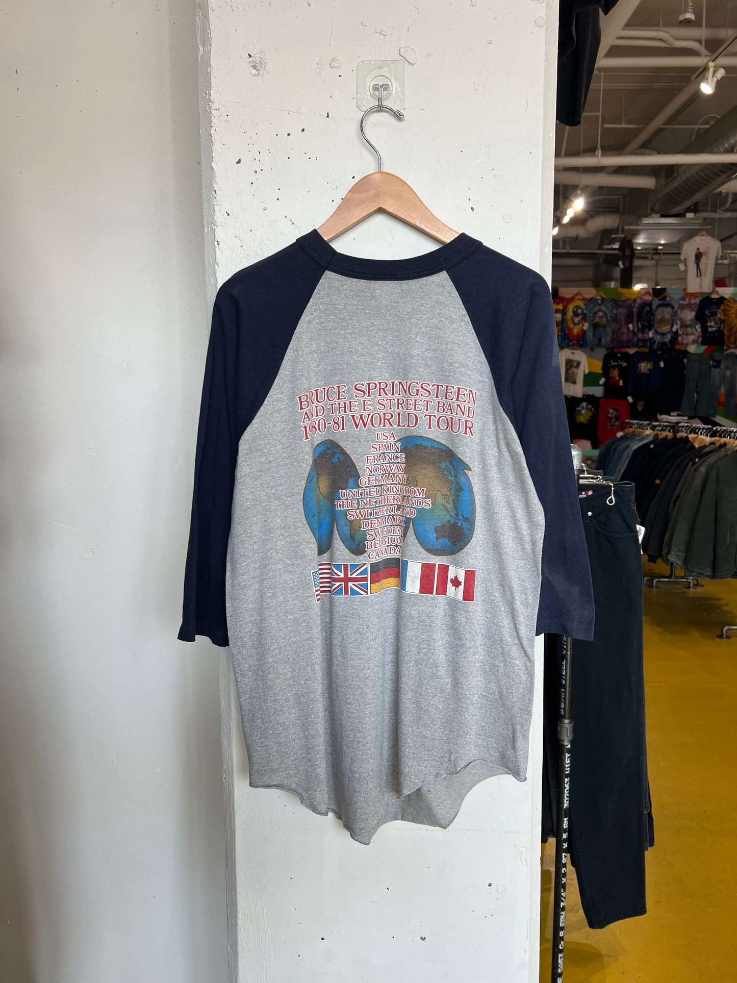 Vintage Bruce Springsteen & The E Street Band Raglan Tee