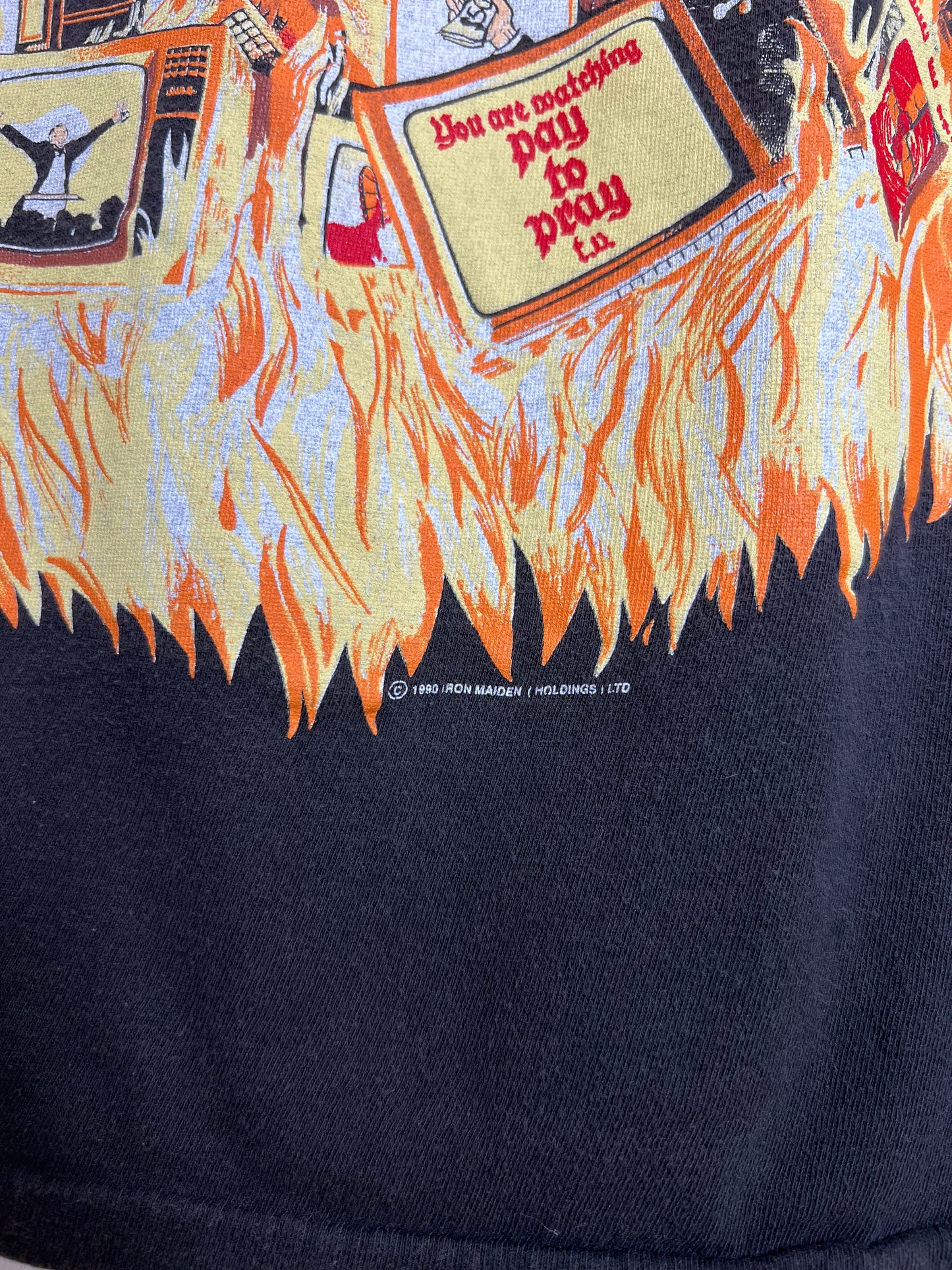 Vintage 1990 Iron Maiden “Holy Smoke” Tee