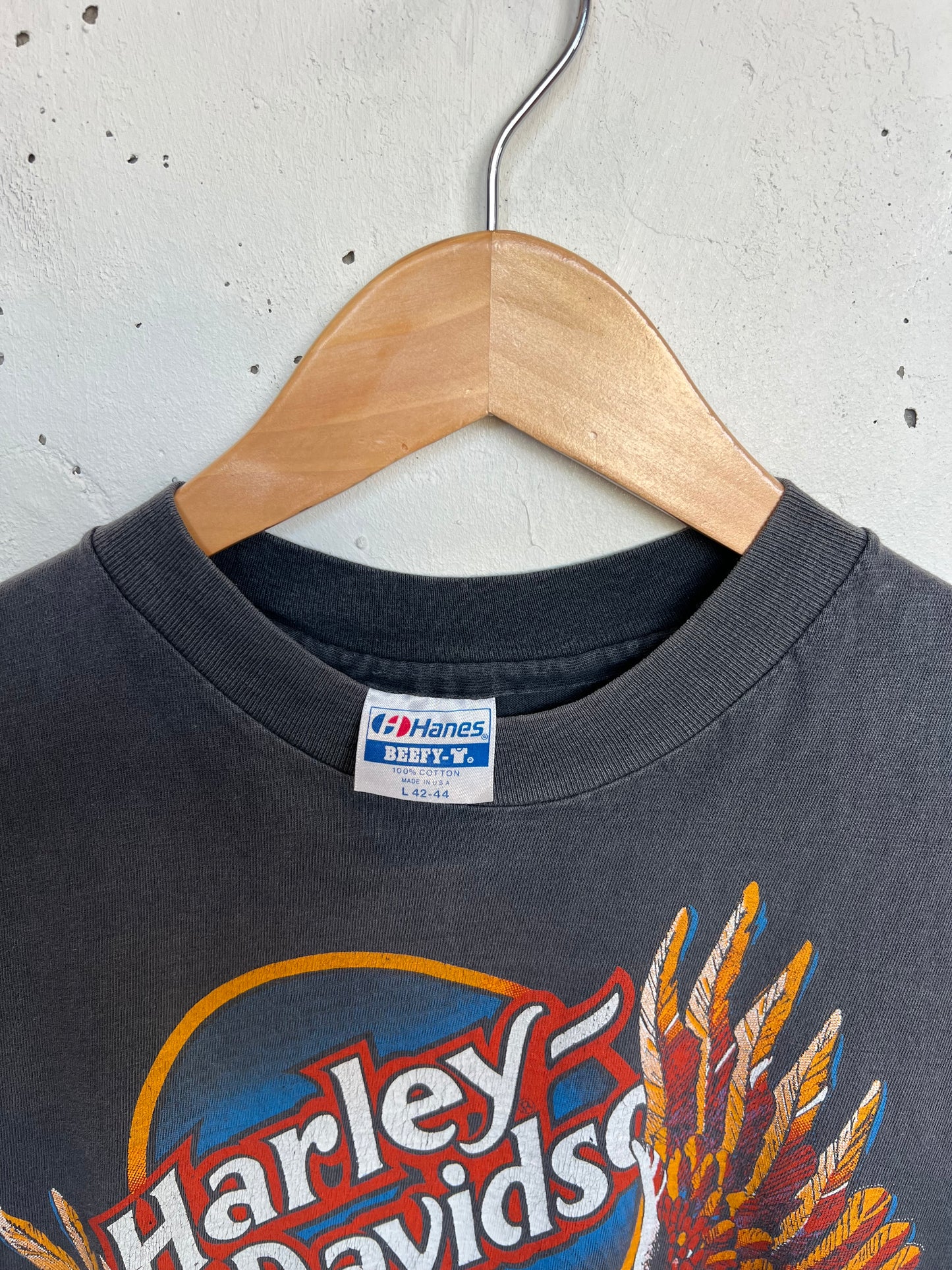 Vintage 80s Peoria Harley Davidson Cut Off Tee