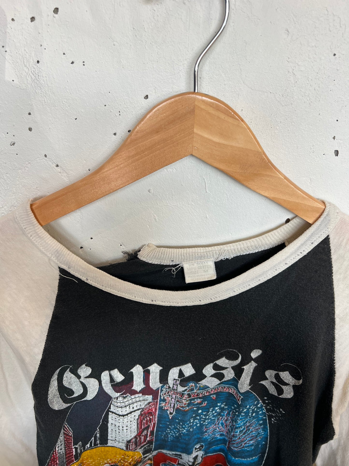 Vintage 1981 Genesis Thrashed Parking Lot Bootleg Tour Tee