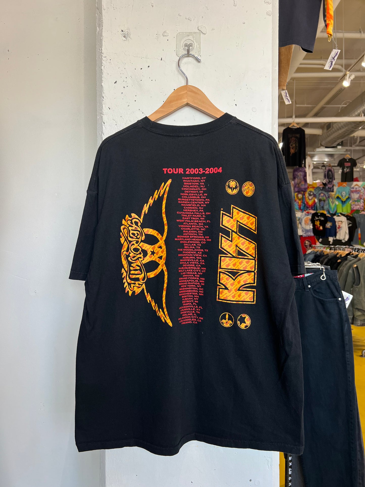 Vintage 2000s Aerosmith KISS Tee