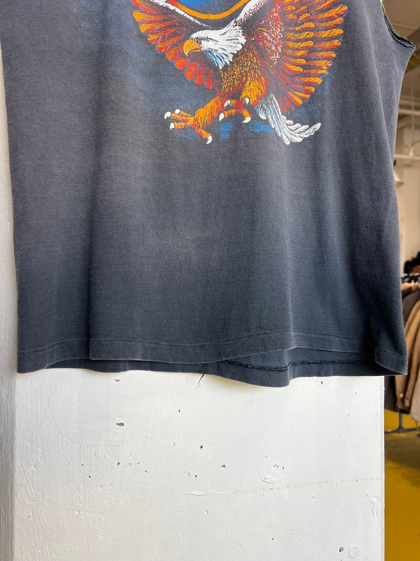 Vintage 80s Peoria Harley Davidson Cut Off Tee