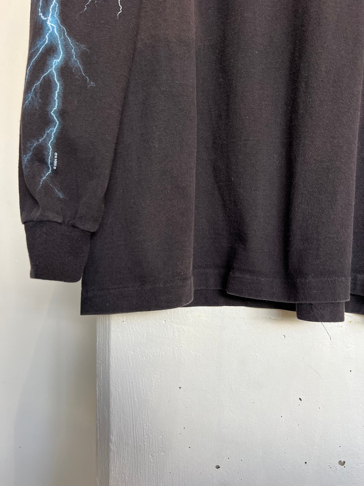 Vintage 2000s Texas Harley Davidson Lightning Longsleeve T Shirt