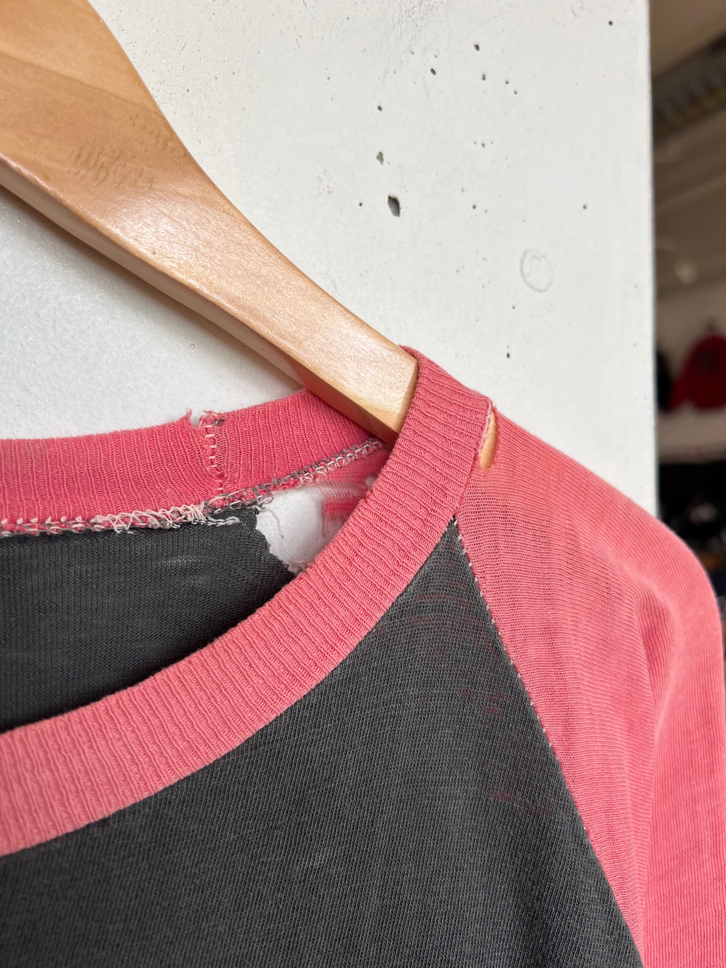 Vintage 70s/80s The Rolling Stones Thrashed Parking Lot Raglan Tee