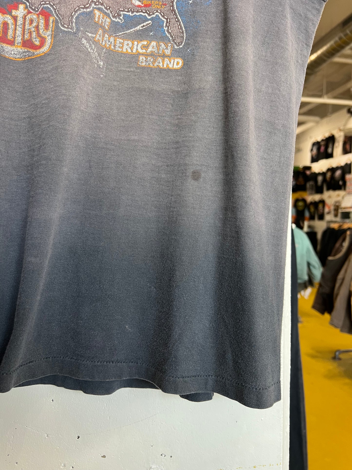 Vintage 80s Springfield Harley Davidson Cut Off Tee