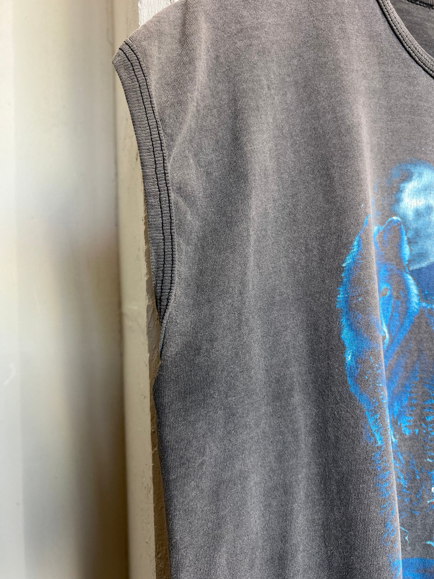 Vintage 90s Fremont Harley Davidson Faded Cut Off Tee