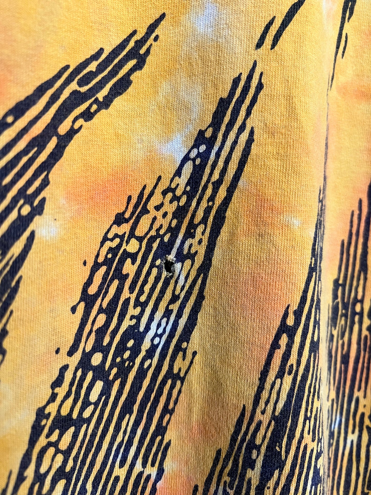 Vintage 90s Sun & Moon Liquid Blue Tie Dye Tee