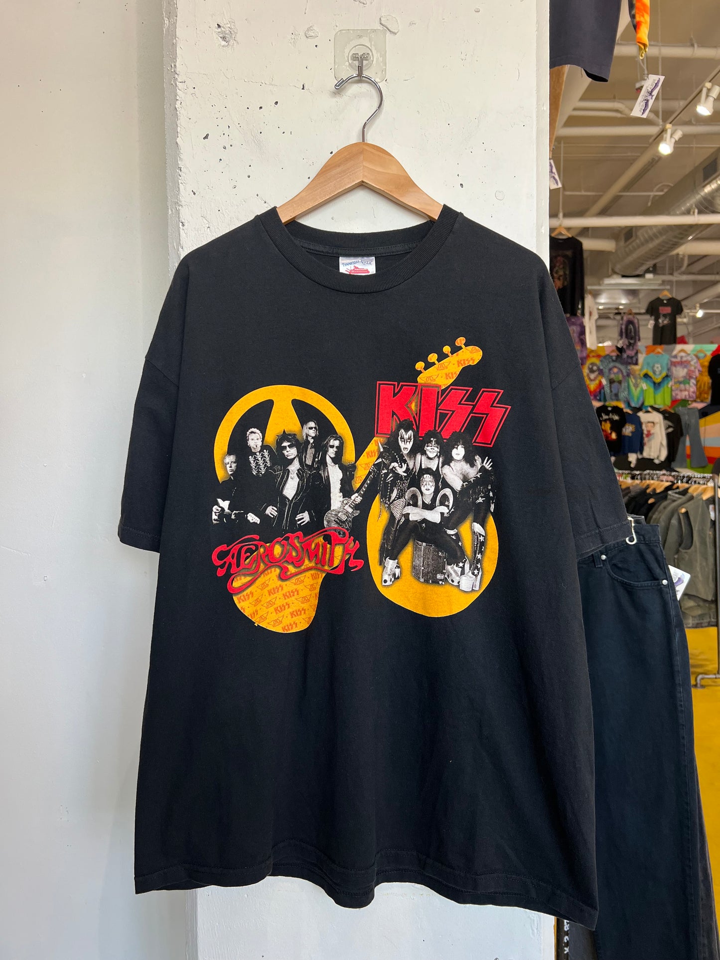 Vintage 2000s Aerosmith KISS Tee