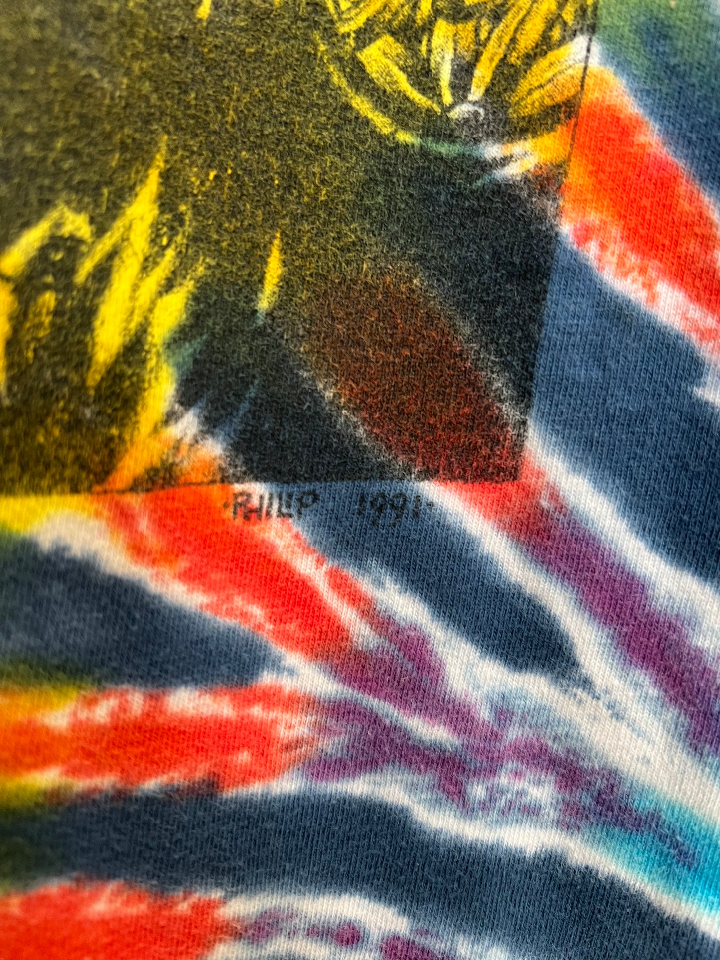 Vintage 90’s Skull Tie Dye Tee