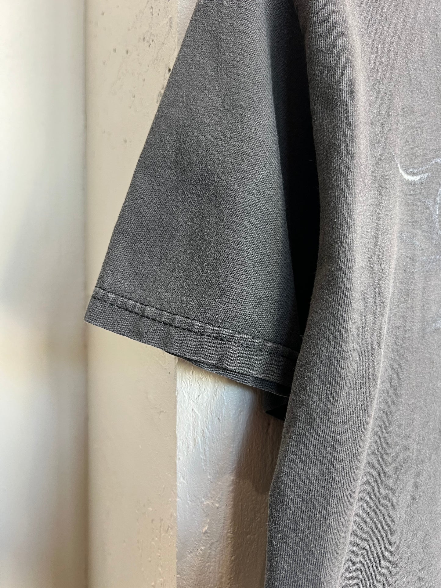 Vintage 90s Green ille Faded Harley Cropped Tee