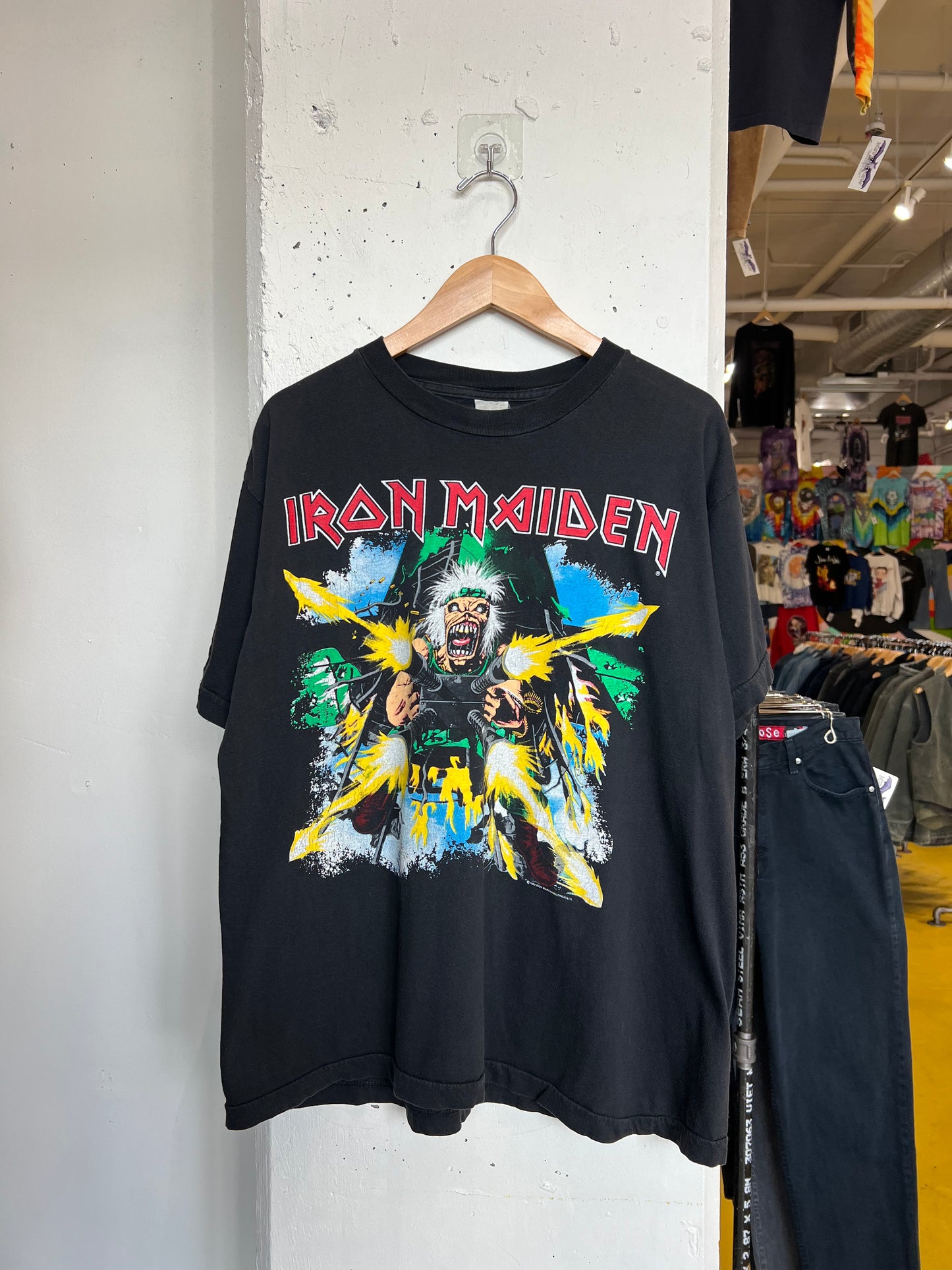 Vintage 1990 Iron Maiden “Shoot That F*KKER” Tee