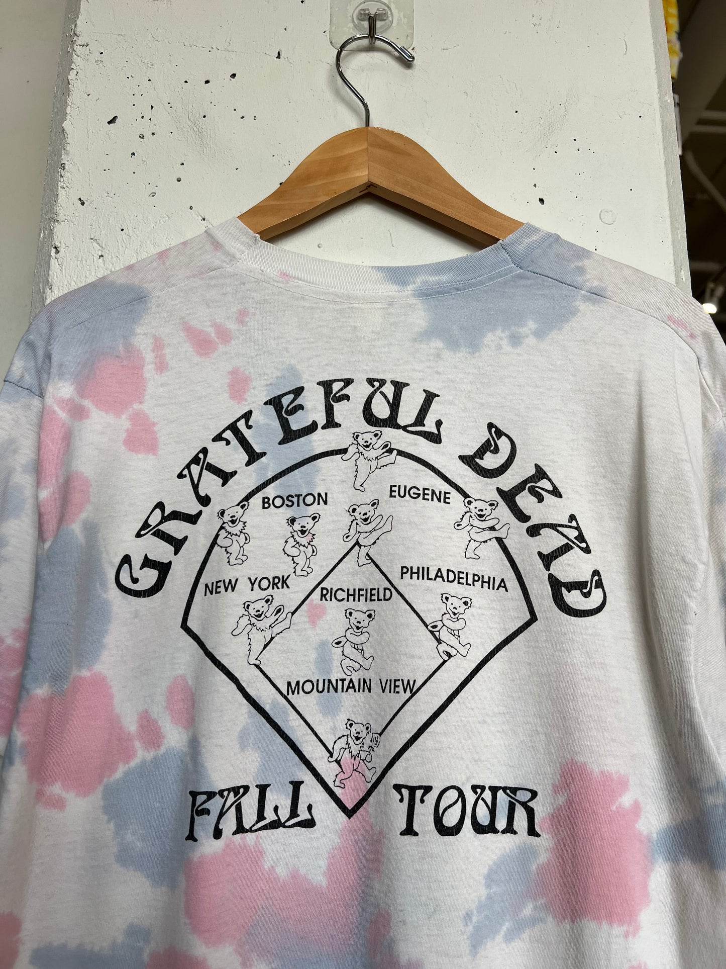 Vintage 80’s Grateful Dead Fall Tour Tie Dye Tee