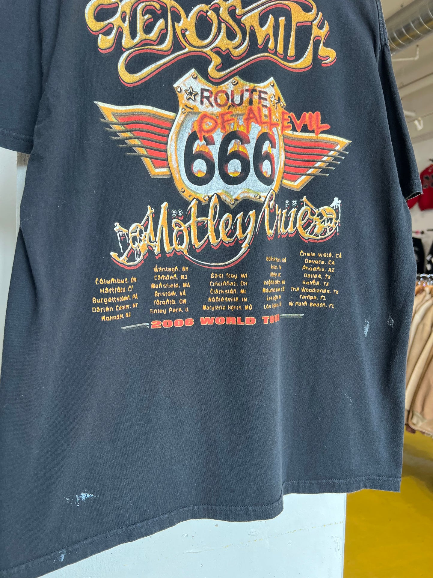 Vintage 2006 Aerosmith Motley Crue Tee