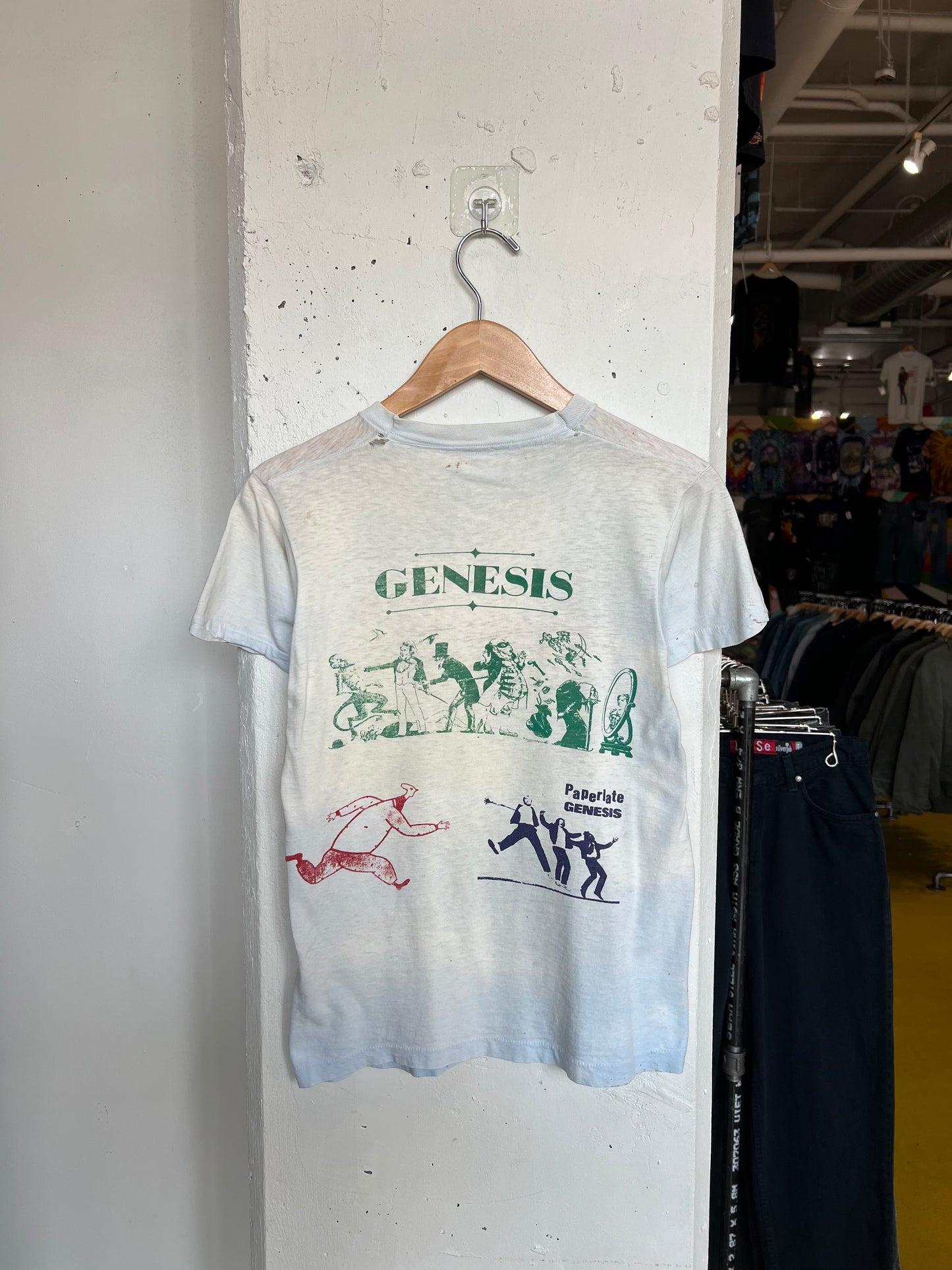 Vintage 80s Genesis Thrashed Tie Dye Tour Tee