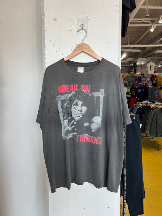 Vintage 90s Thrashed Jim Morrison “Break On Through” Tee
