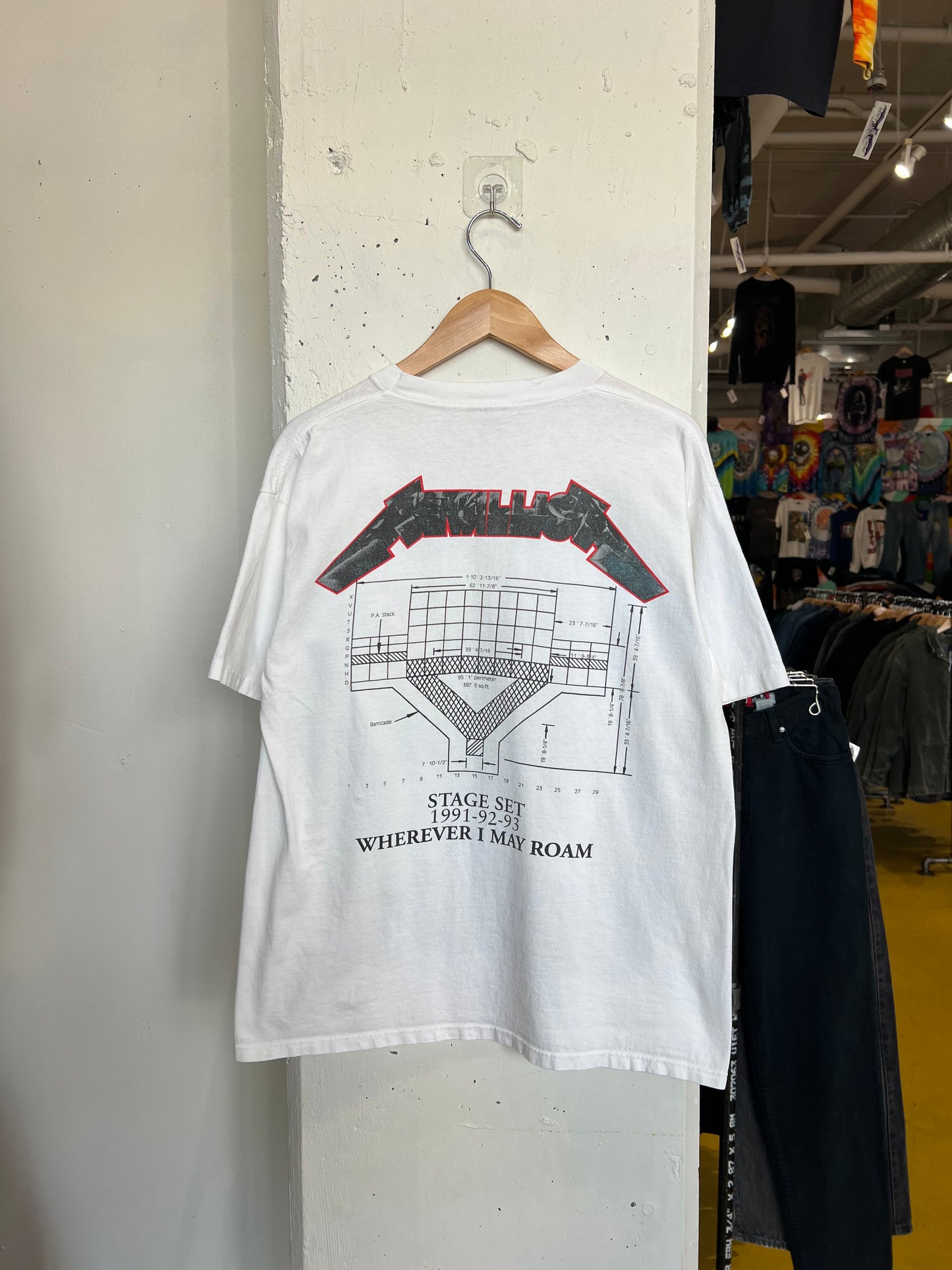 Vintage 1991 Metallica "Wherever I May Roam" Tee