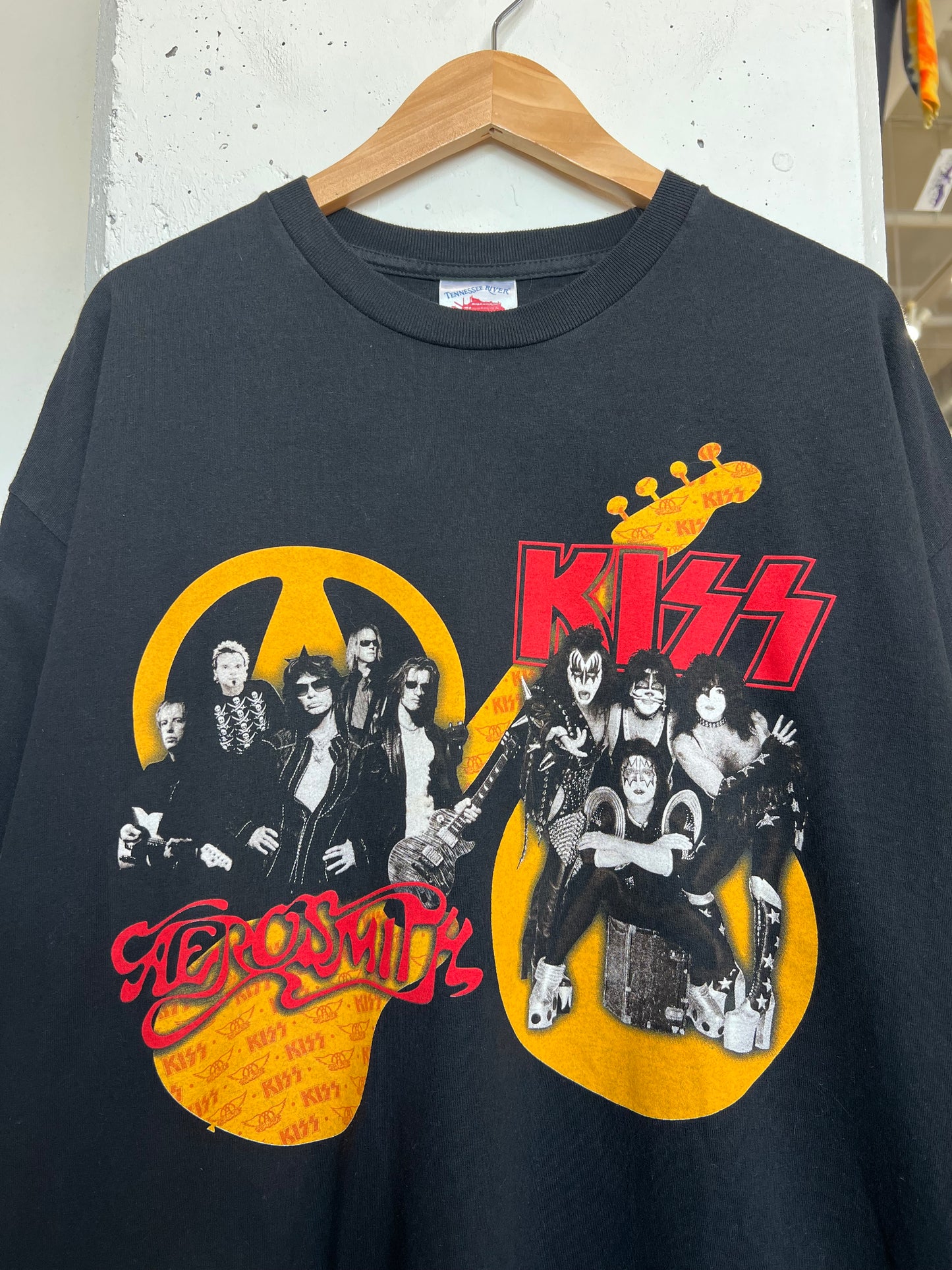 Vintage 2000s Aerosmith KISS Tee