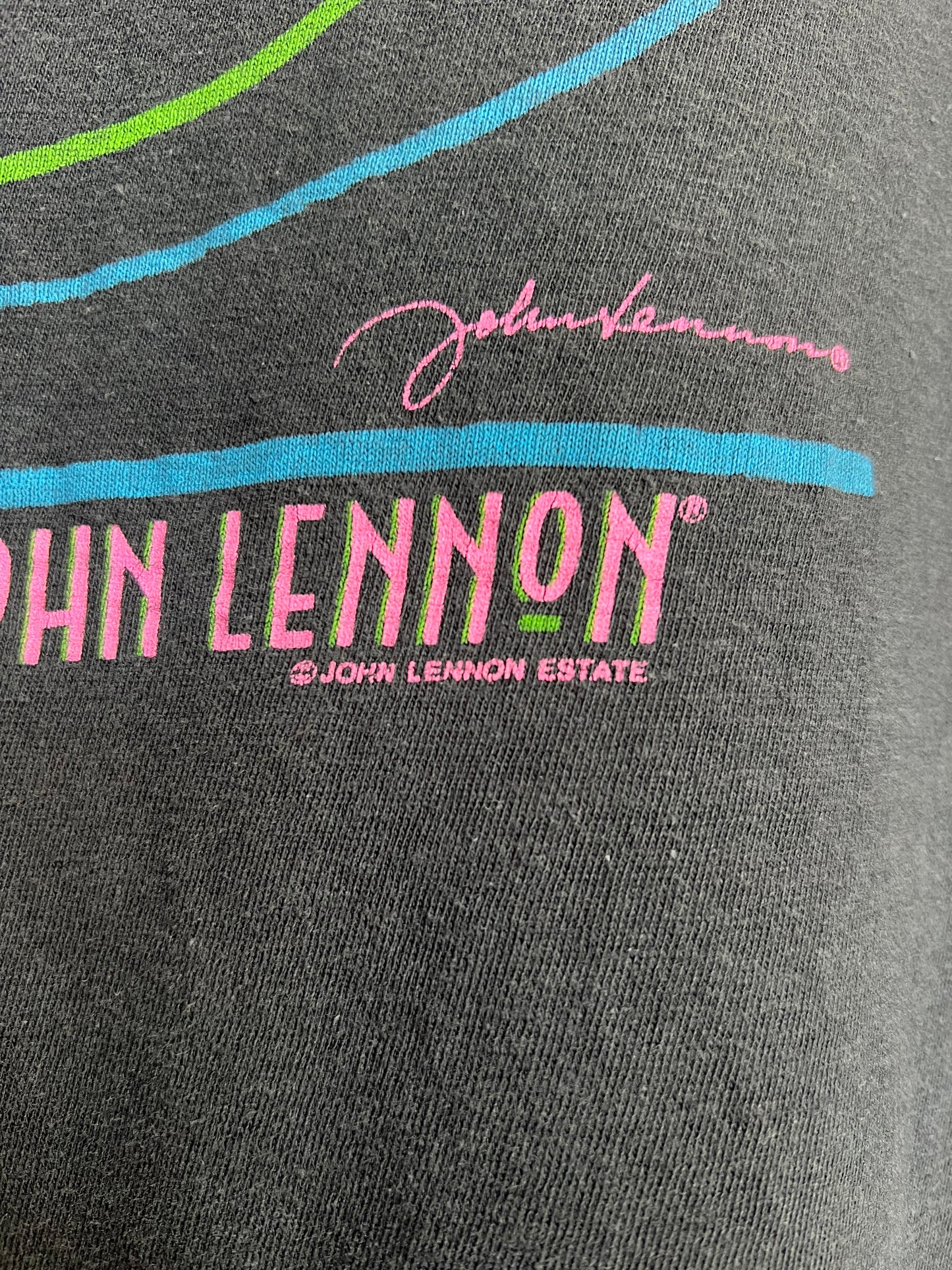 Vintage John Lennon Cat Napping Tee