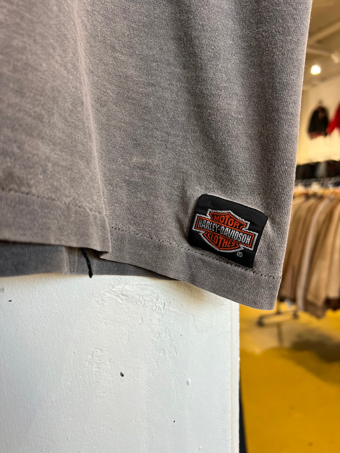 Vintage 90s Junction City Harley Davidson Boxy Cropped Tee