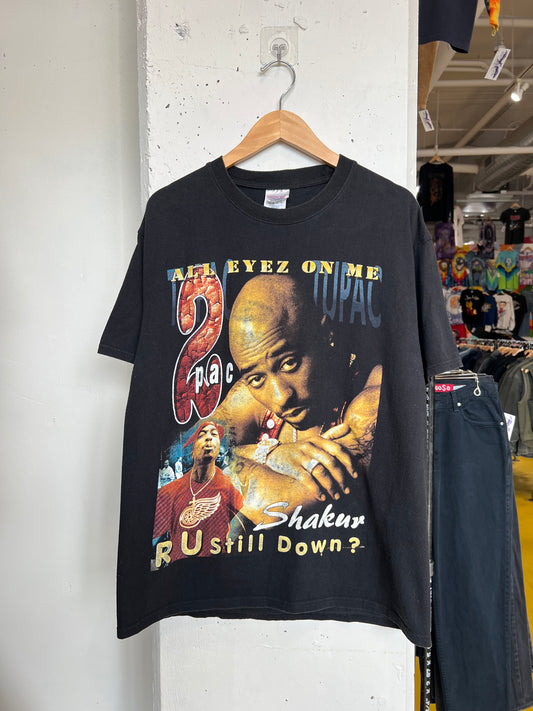 Vintage 90s 2pac Tupac “ All Eyez On Me” Rap Tee