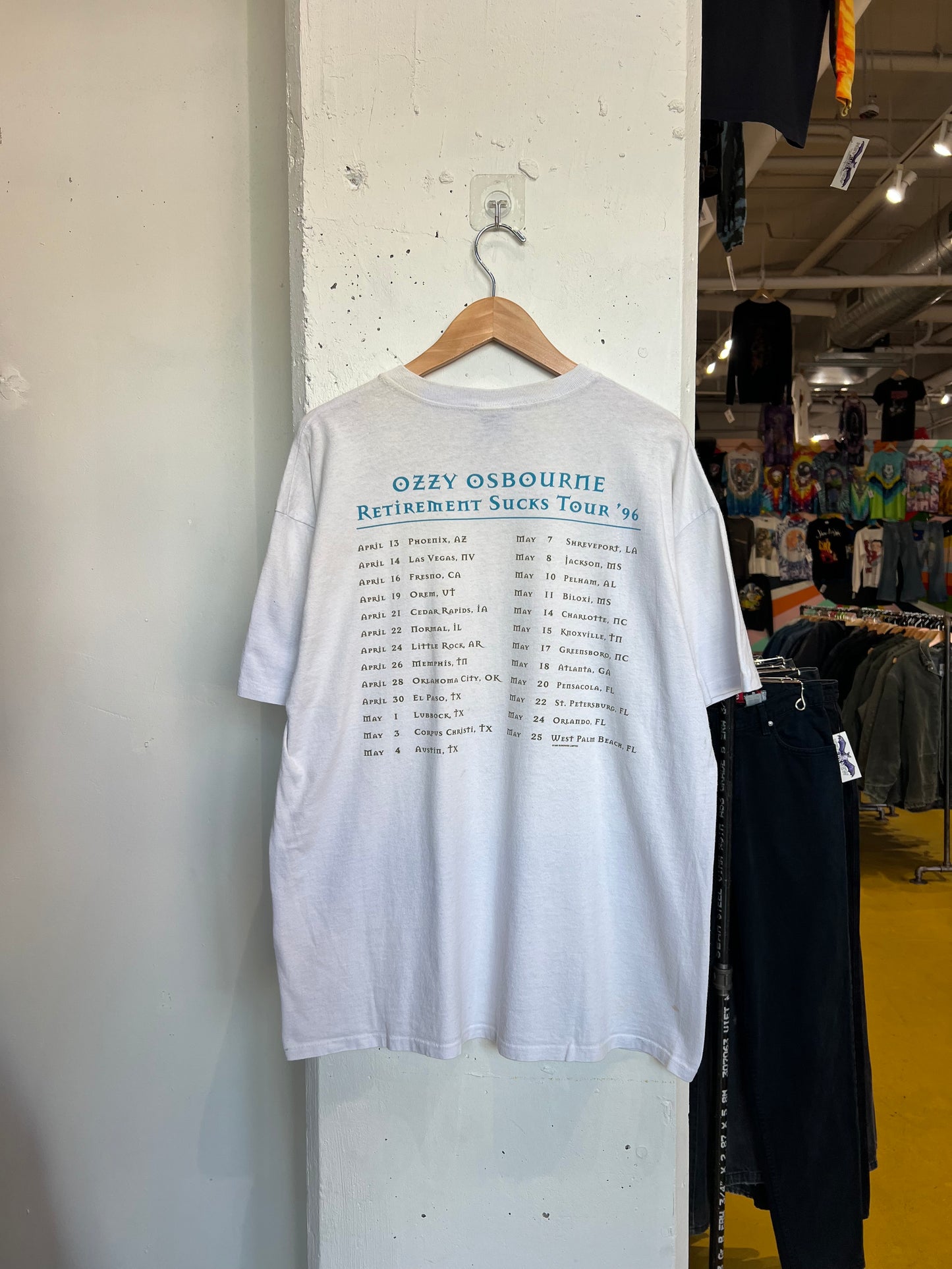 Vintage 1996 Ozzy Osbourne “Retirement Sucks” Tour Tee