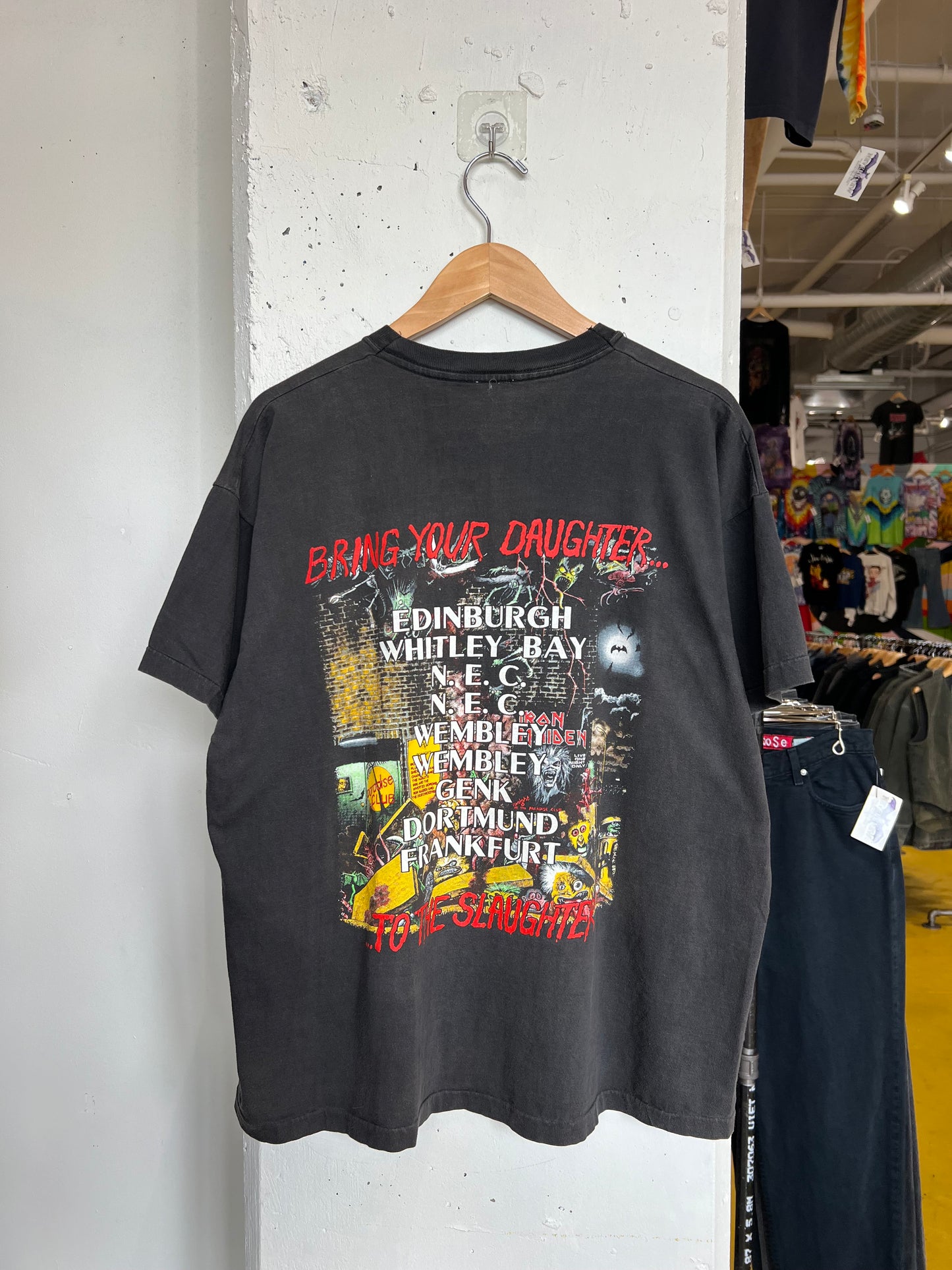 Vintage 1990 Iron Maiden Euro Tour Tee