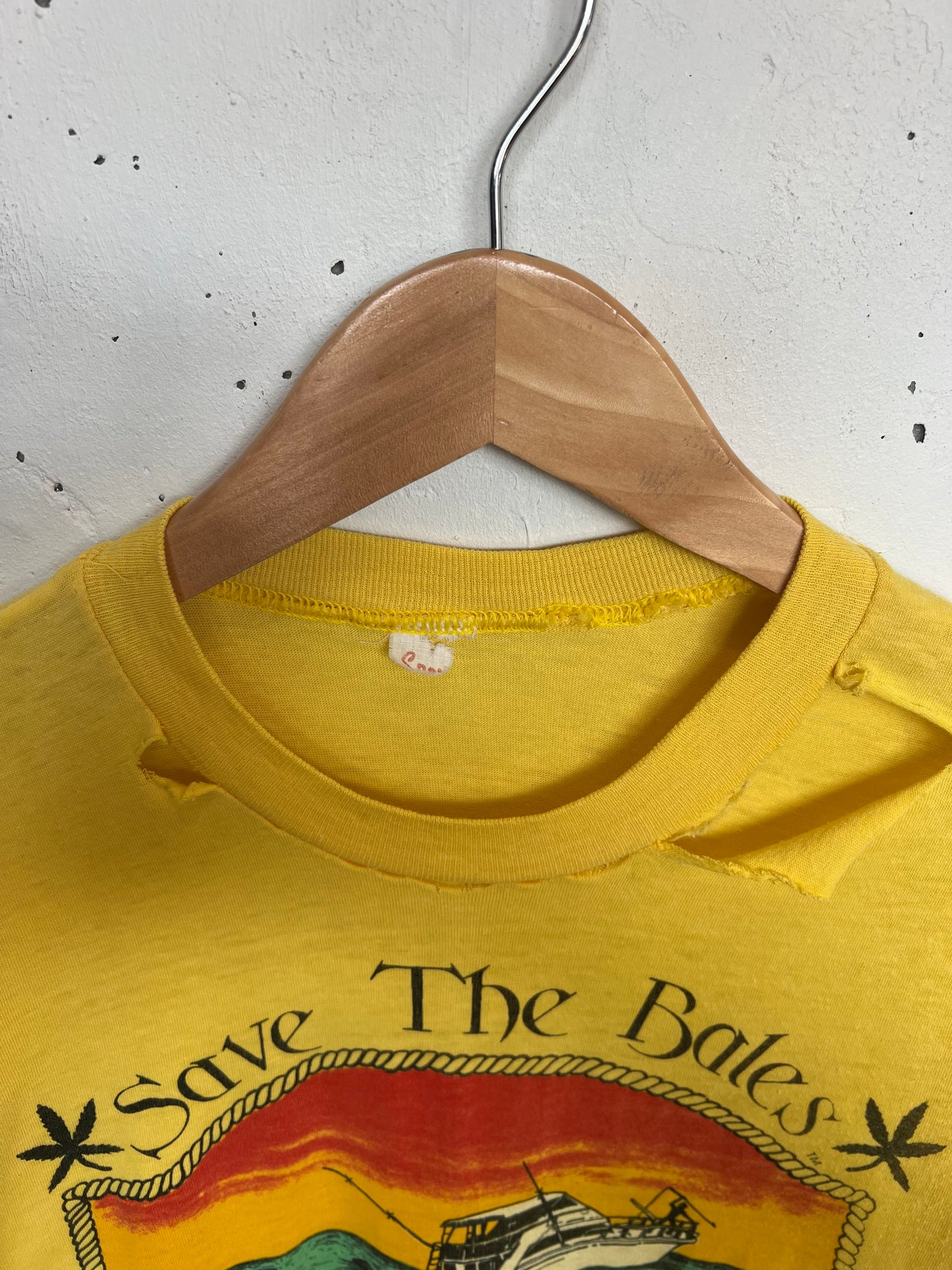 Vintage 80s Thrashed "Save The Bales" Tee