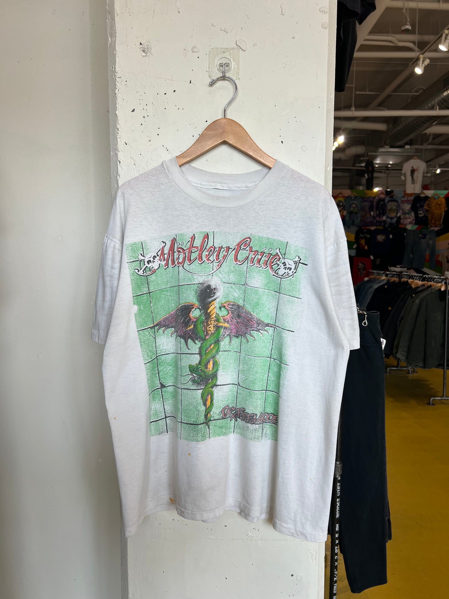 Vintage 80s Thrahsed Motley Crue Tee