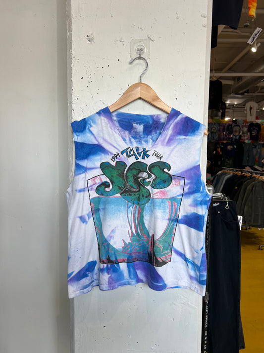 Vintage Yes Thrashed Cut Off Tee